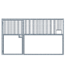 10 Foot Racetrack Stall Front with Swing-Out Door and Feed Opening